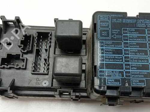 1991 mitsubishi pajero fuse box diagram
