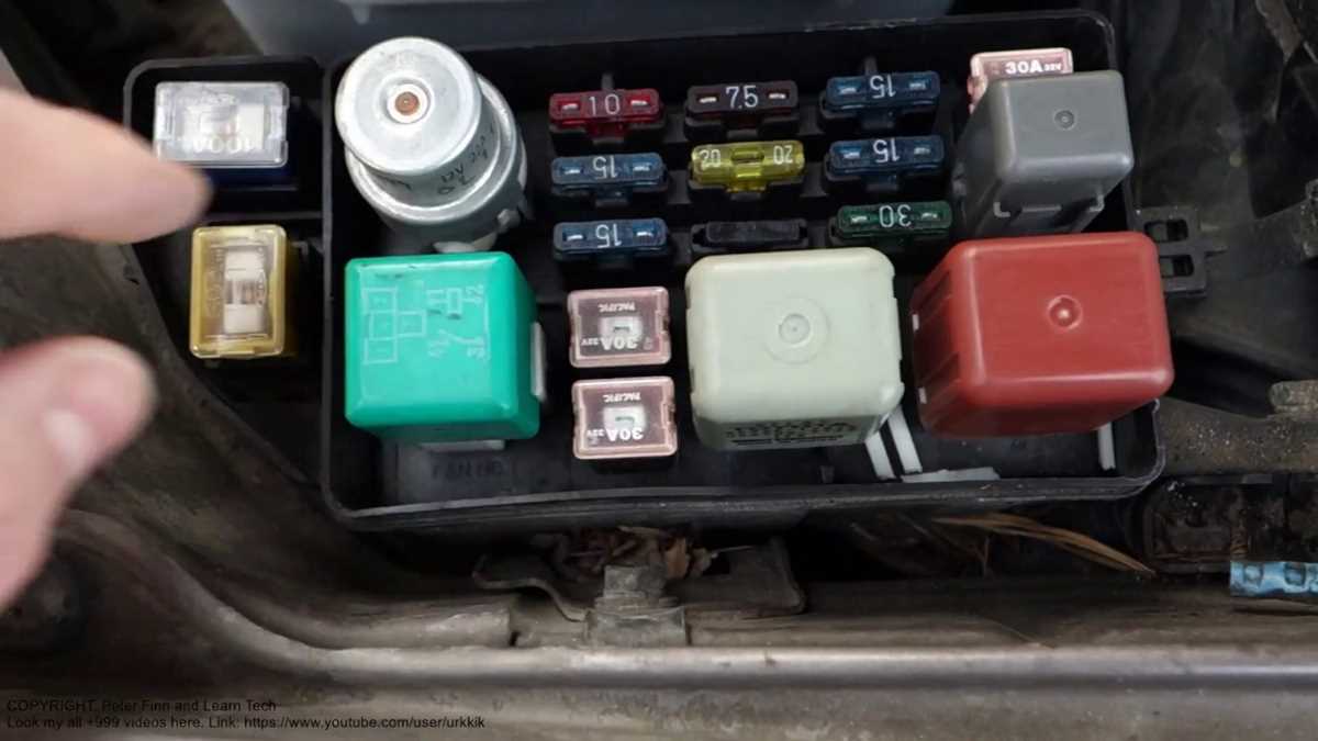 1991 toyota camry fuse panel diagram