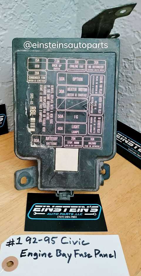 1992 honda civic fuse box diagram