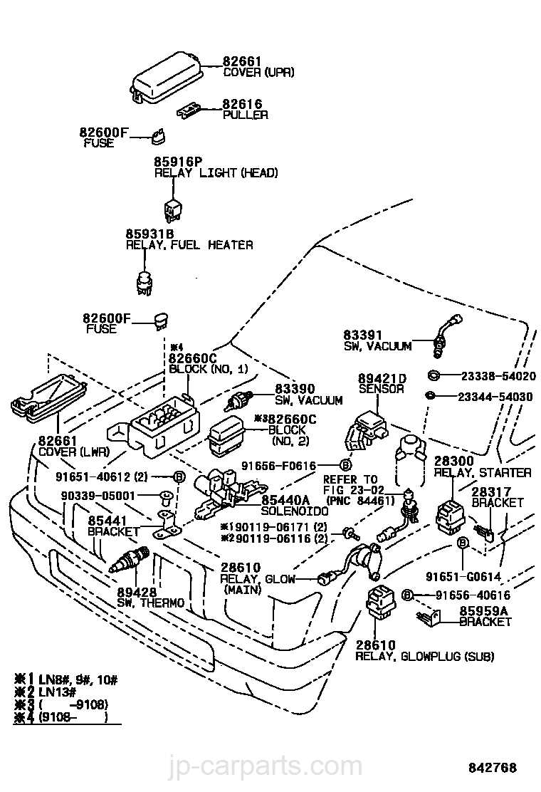 1992 toyota hilux fuse box diagram