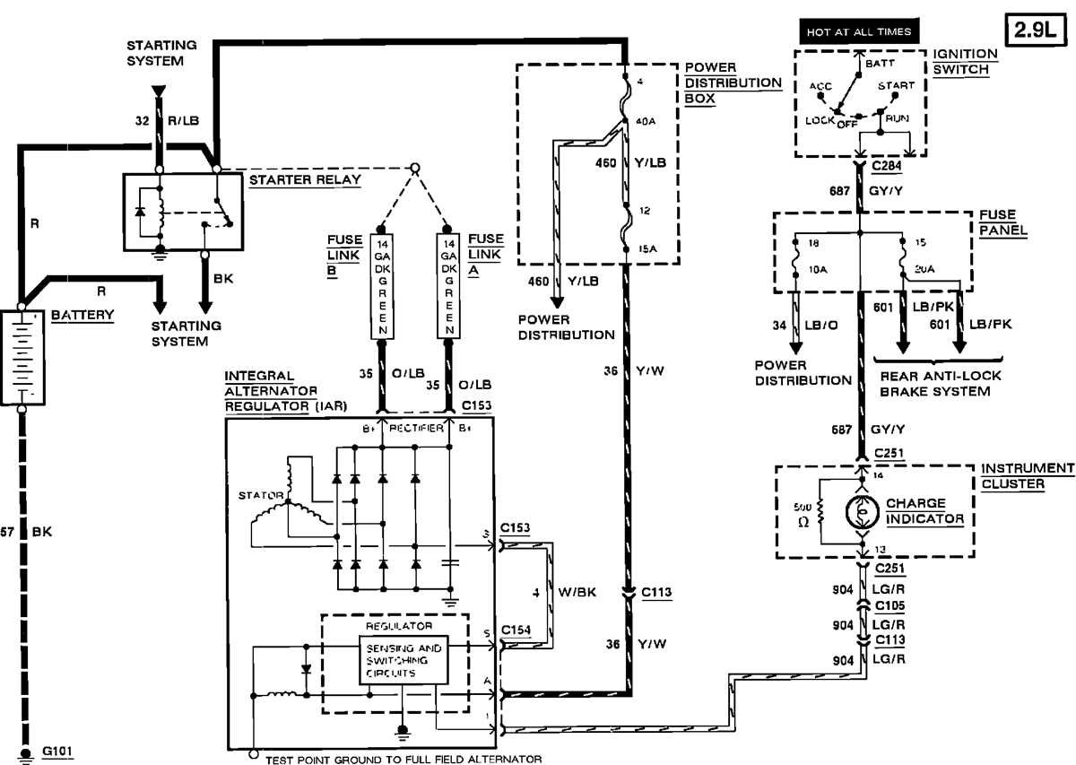 1992 ford ranger fuse box diagram