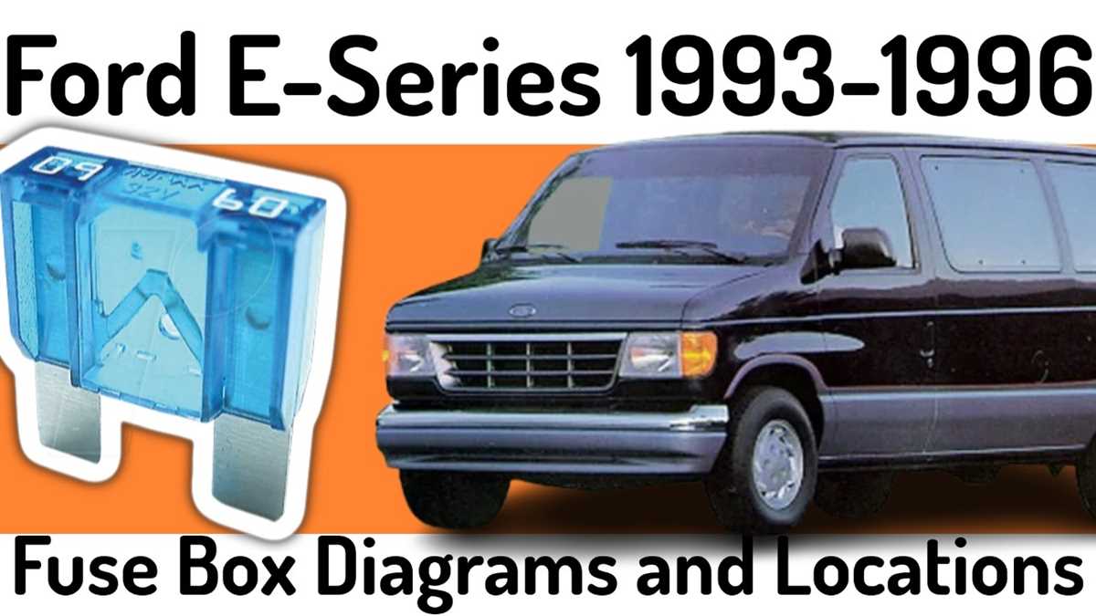 1993 ford e350 van fuse box diagram
