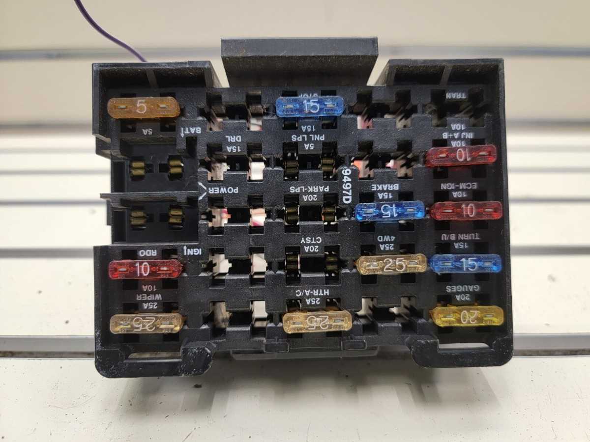 1993 gmc suburban fuse box diagram