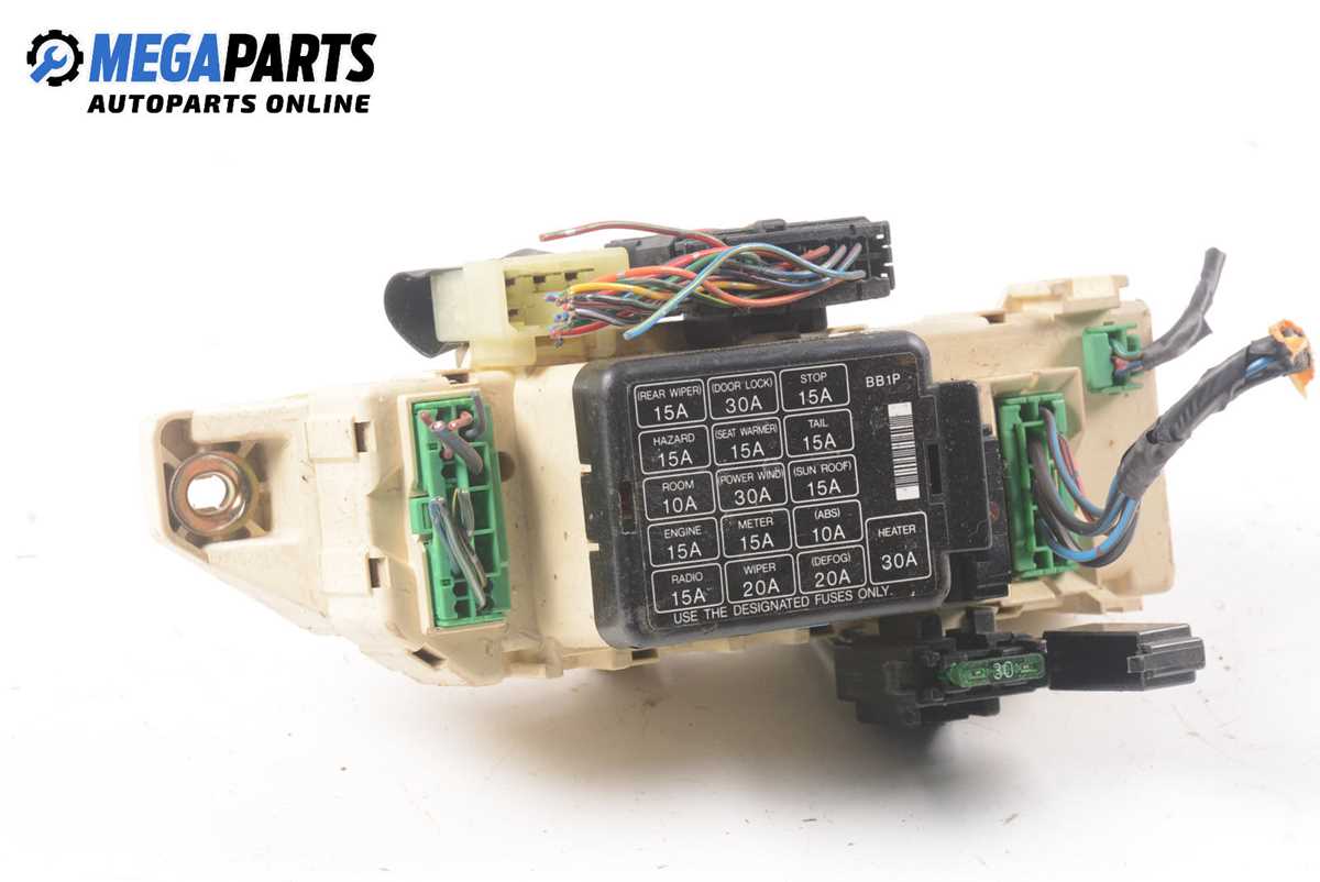 1993 mazda 323 fuse box diagram