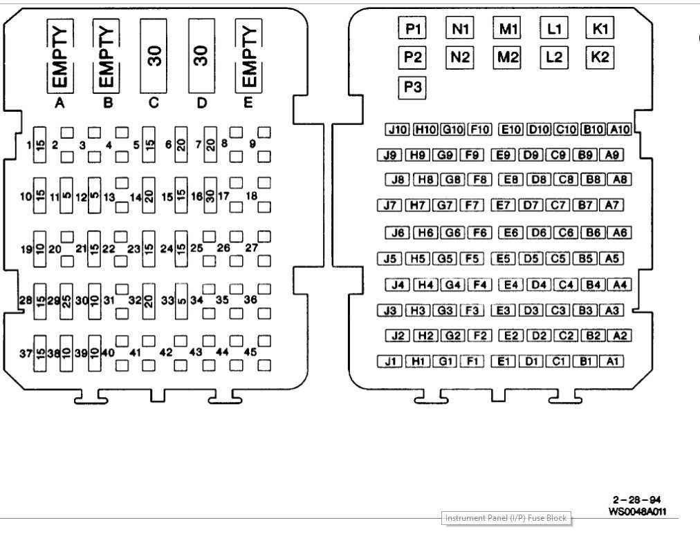 1993 oldsmobile cutlass ciera s fuse box diagram