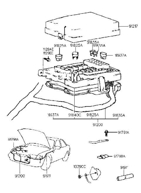 1993 toyota land cruiser fuse box diagram