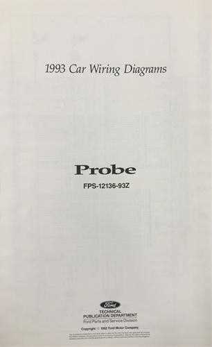 1993 ford probe gt fuse box diagram