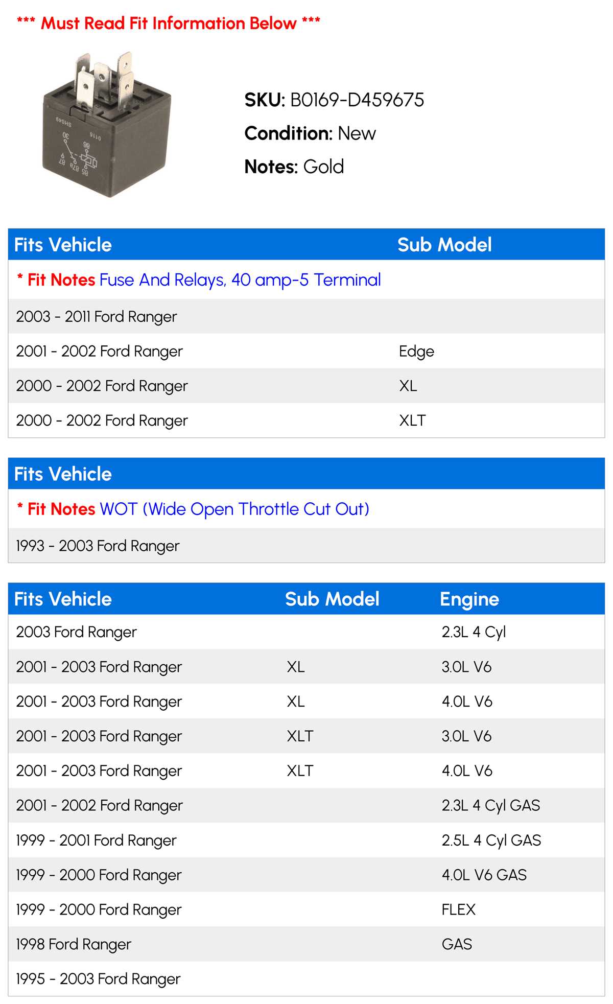 1993 ford ranger 2.3l fuse diagram