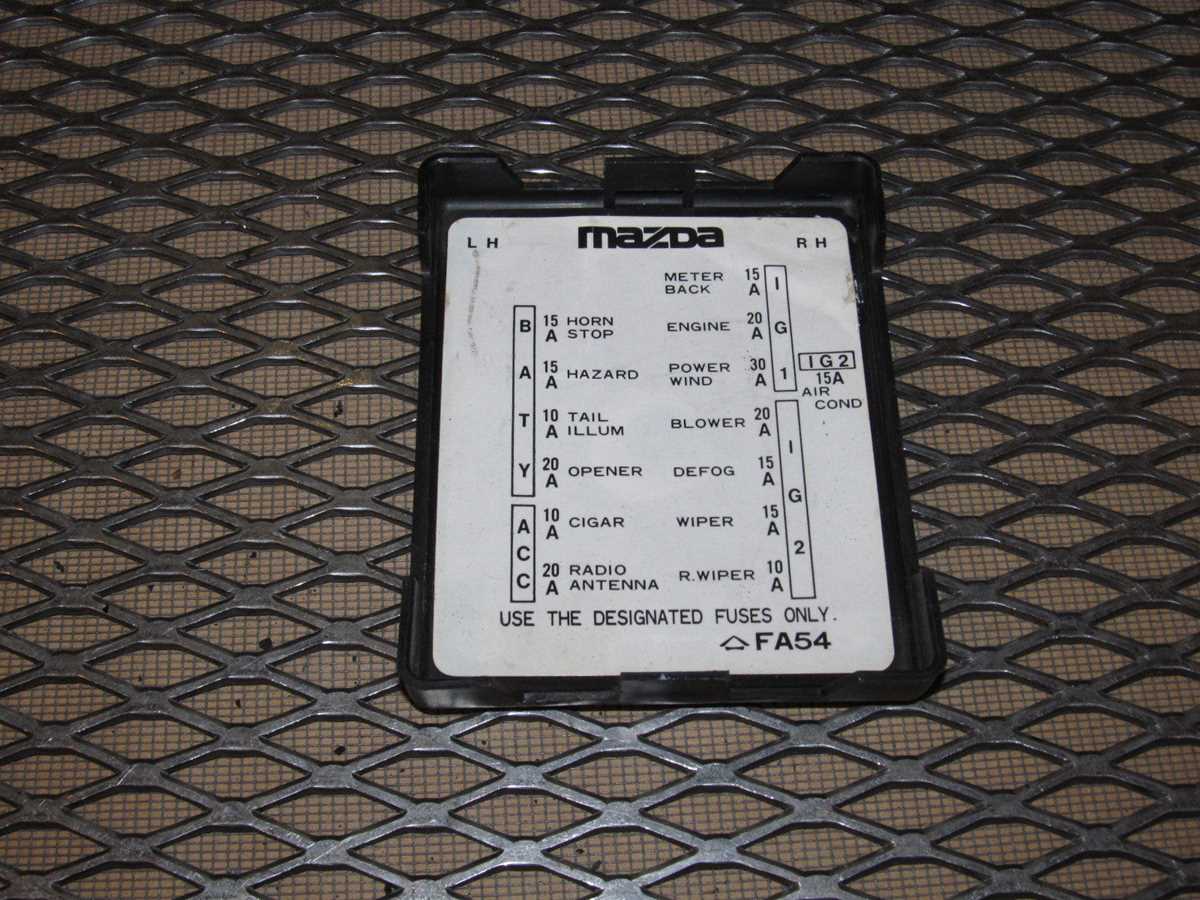 1993 rx7 fuse box diagram