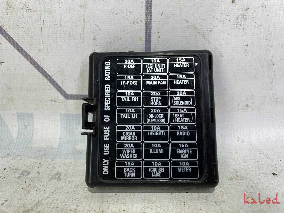 1993 subaru legacy fuse box diagram