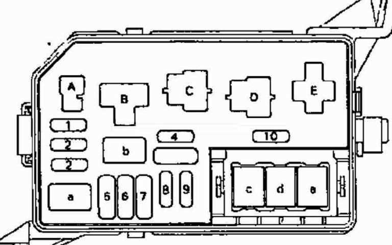 1993 toyota corolla fuse box location and diagram