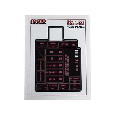 1994 acura integra fuse cover diagram