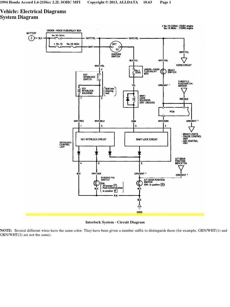 1994 civic fuse diagram