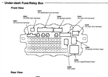 1994 honda accord under hood fuse box diagram