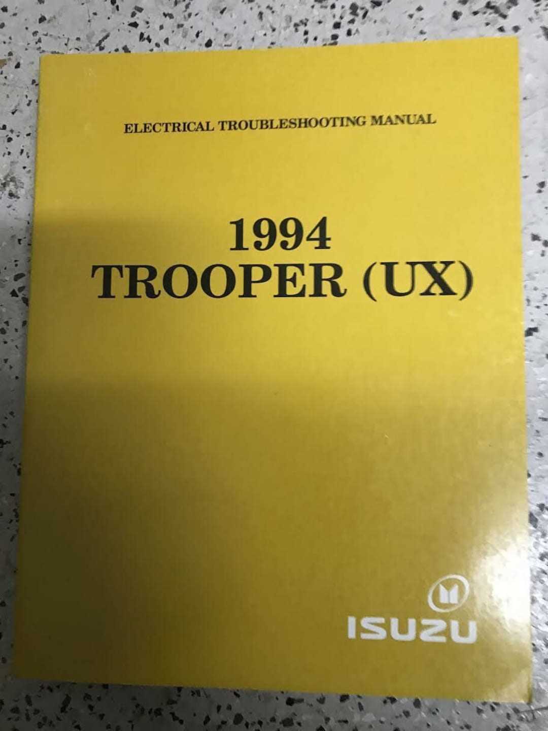 1994 isuzu trooper fuse box diagram