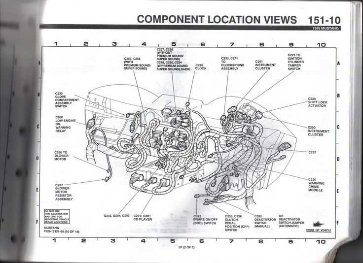 1994 ford mustang fuse box diagram under hood