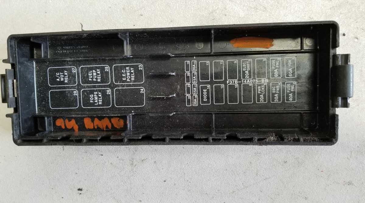 1994 ford ranger fuse diagram
