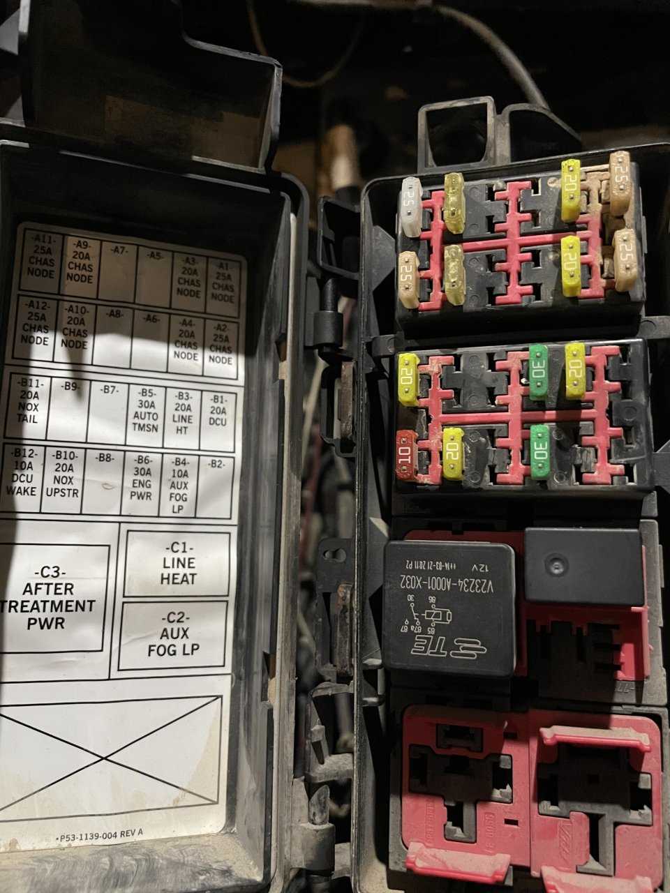 1994 kenworth t800 fuse panel diagram