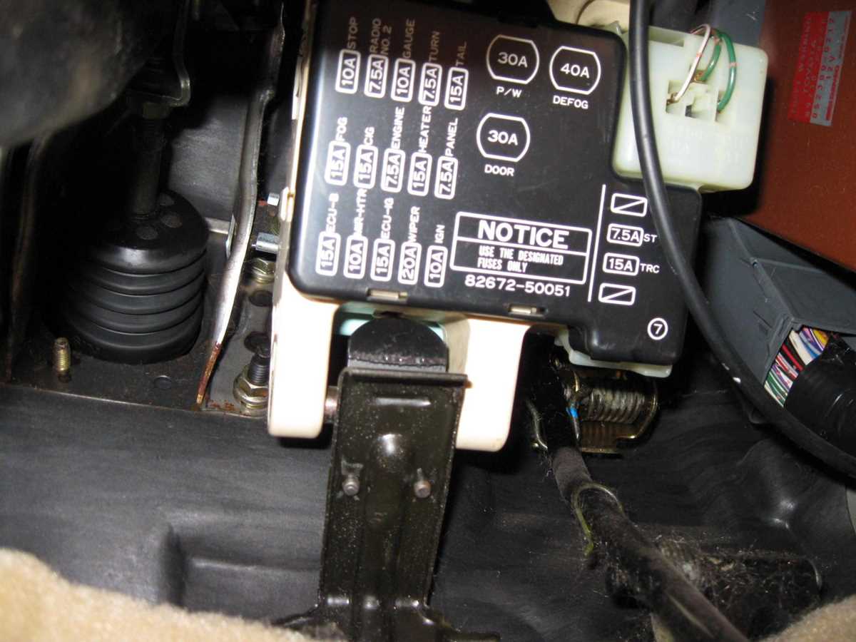 1994 lexus ls400 fuse box diagram under dash