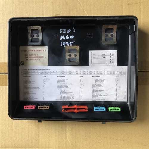 1995 bmw fuse box diagram