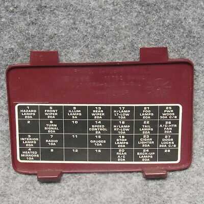 1995 dodge caravan hood fuse box diagram