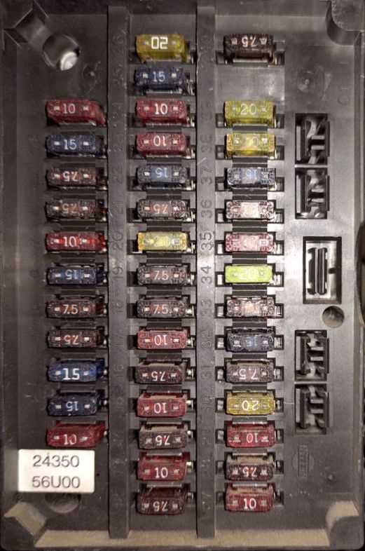 1995 nissan sentra gxe fuse box diagram