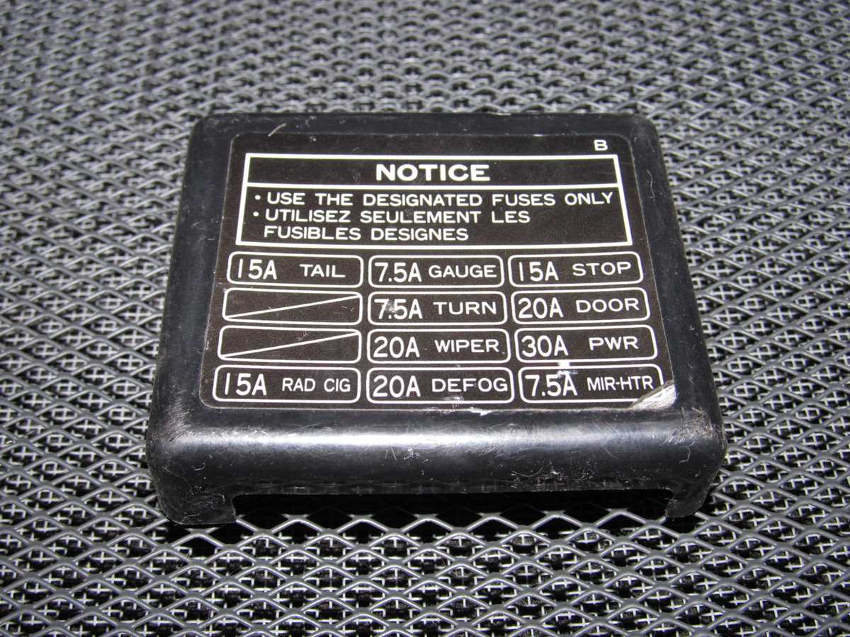 1995 toyota camry interior fuse box diagram