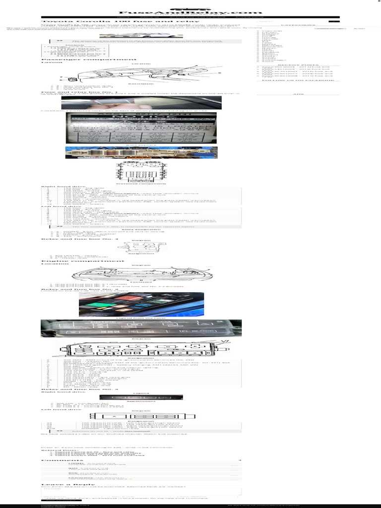 1995 toyota corolla fuse box diagram