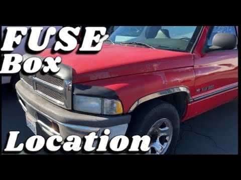 1995 dodge ram 1500 interior fuse box diagram