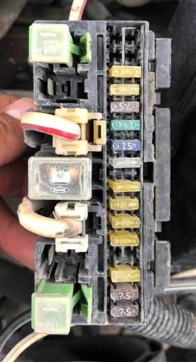 1995 nissan sentra fuse panel diagram