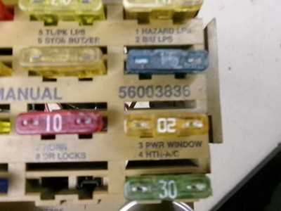 1996 dakota fuse diagram