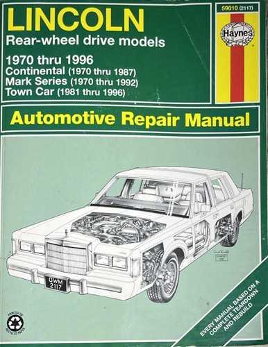 1996 lincoln town car fuse box diagram backside