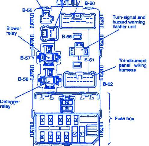 1996 mitsubishi mirage fuse box diagram