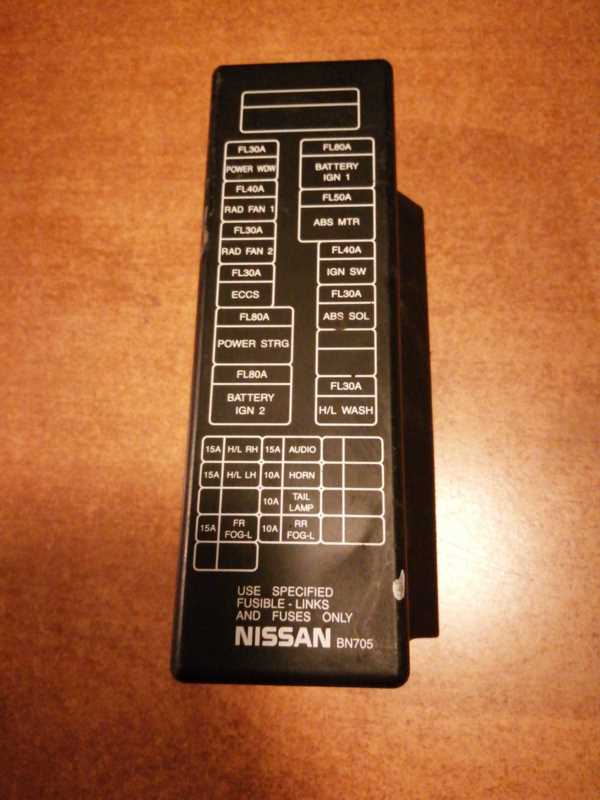 1996 nissan pulsar fuse box diagram