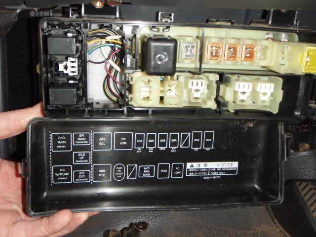 1996 toyota hiace fuse box diagram