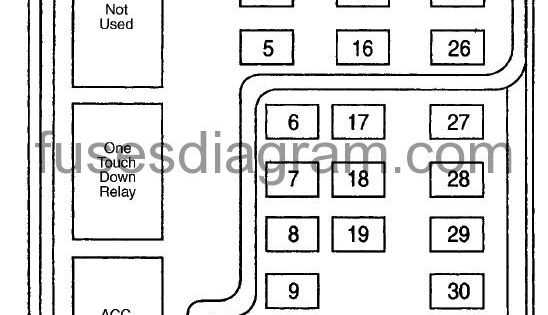 1997 f150 4x4 fuse box diagram