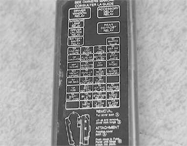 1997 ford taurus fuse diagram
