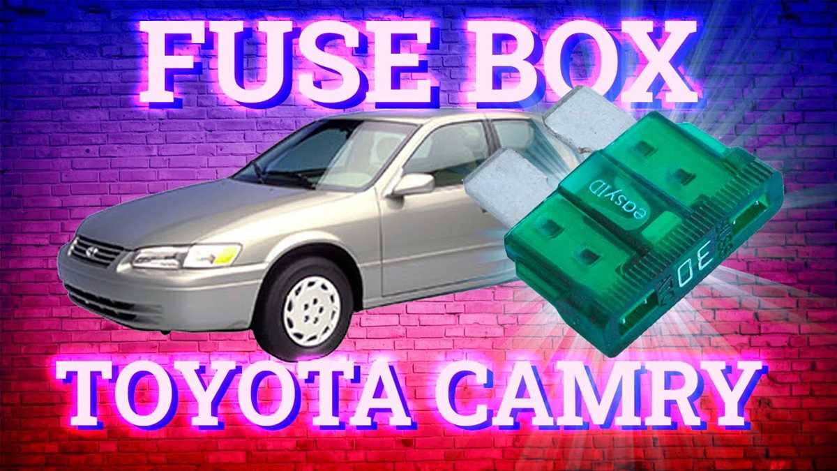 1997 toyota camry fuse diagram
