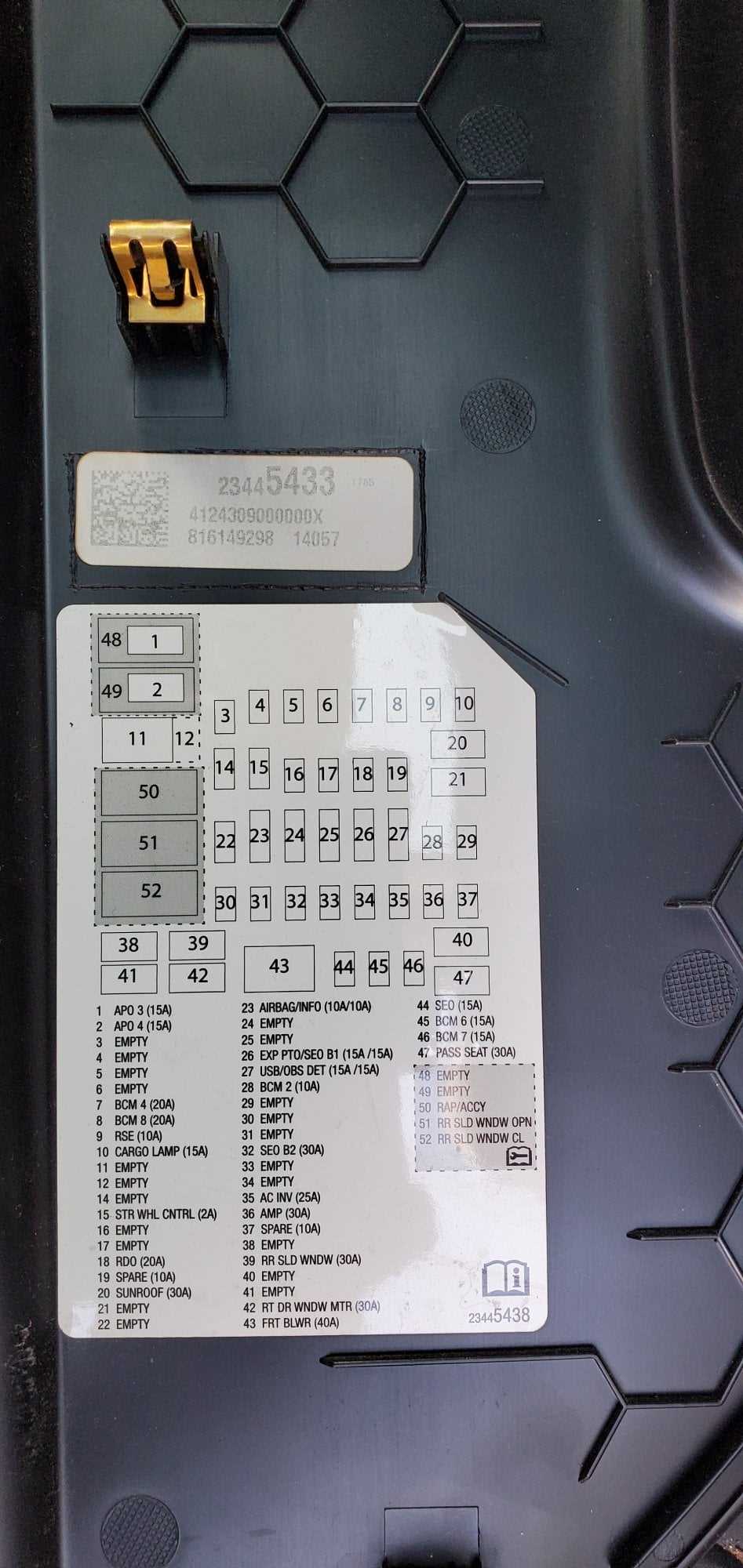 1997 chevy 3500 fuse box diagram