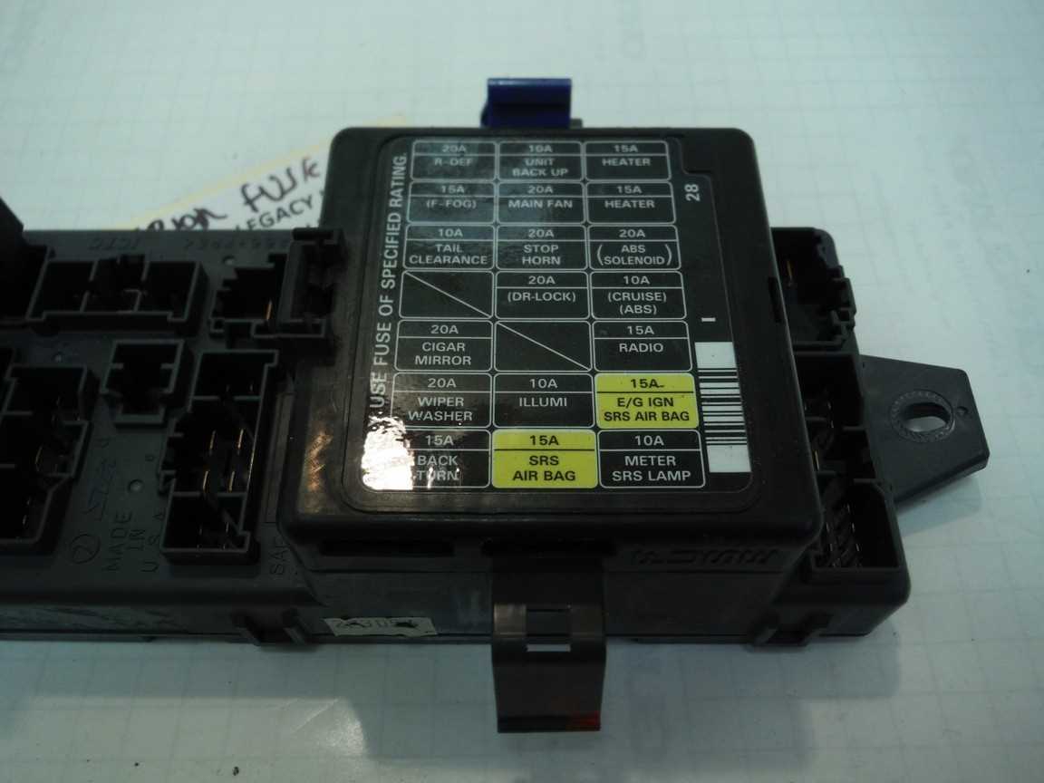 1997 subaru legacy fuse box diagram