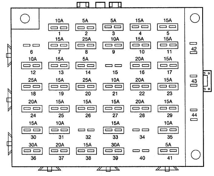 1998 ford windstar fuse diagram