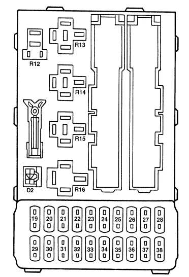 1999 ford contour fuse diagram