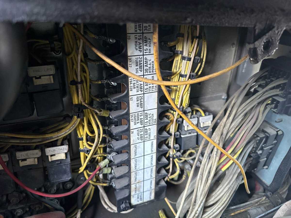 1999 freightliner fuse panel diagram