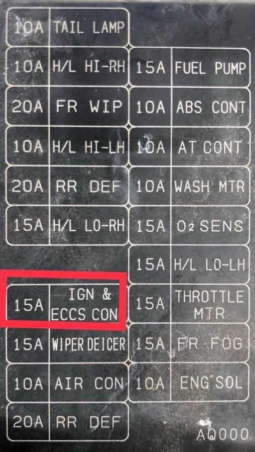 1999 infiniti g20 fuse box diagram