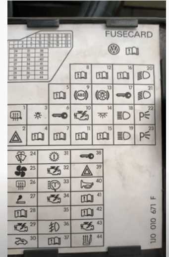 1999 passat fuse box diagram
