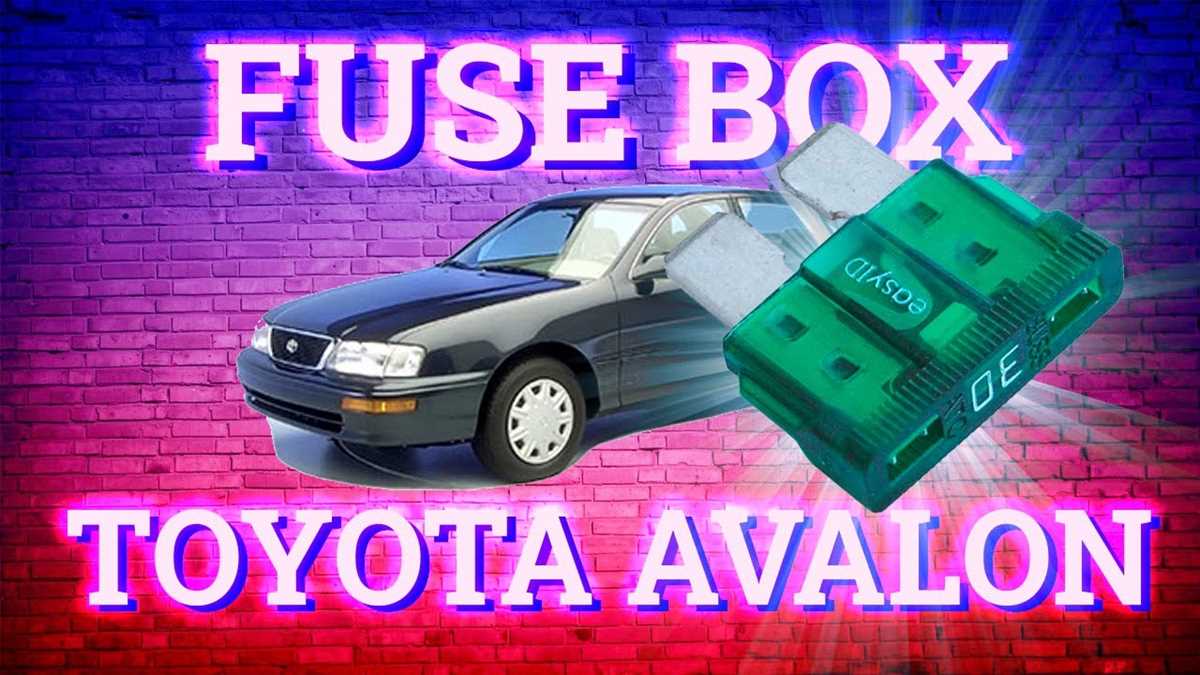 1999 toyota avalon fuse box diagram