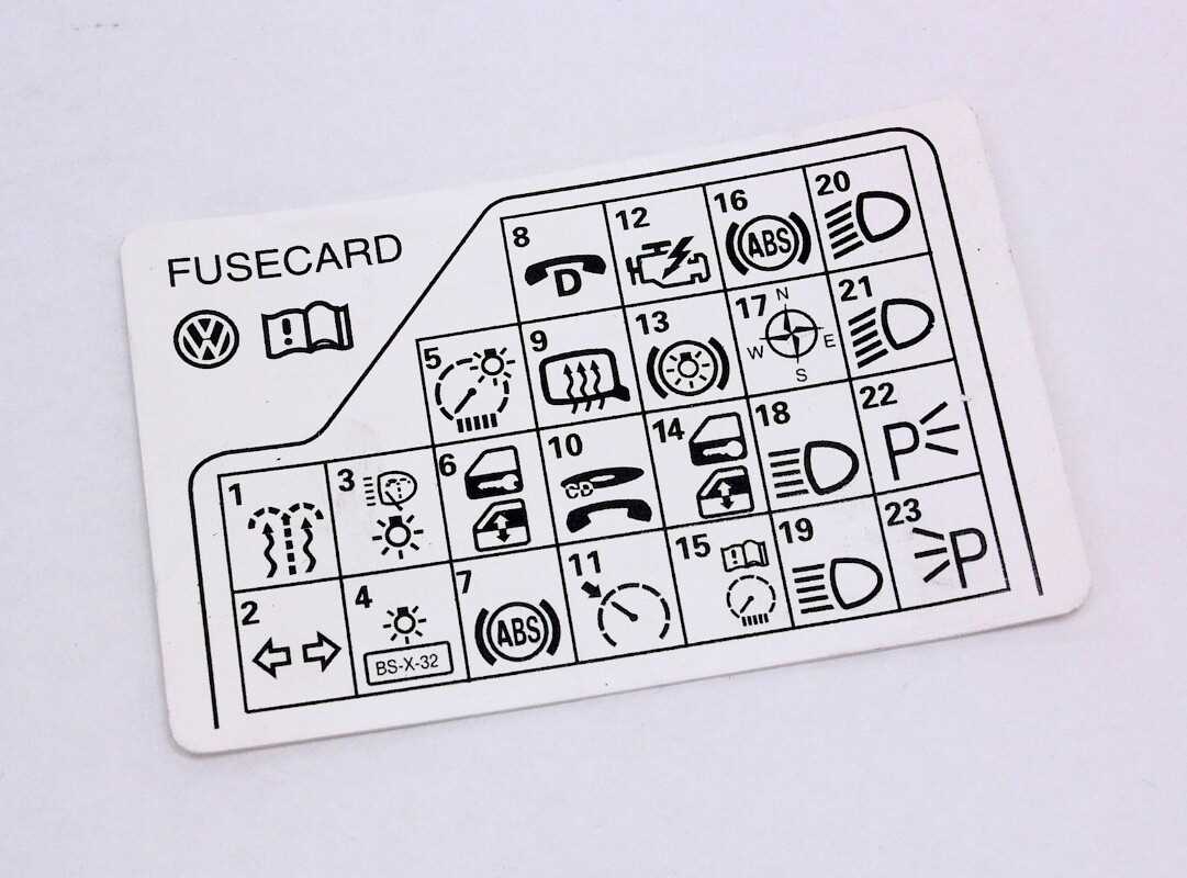1999 volkswagen passat fuse box diagram