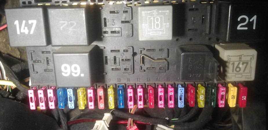 1999 vw cabrio fuse box diagram