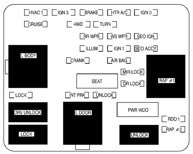 1999 gmc sierra fuse box diagram