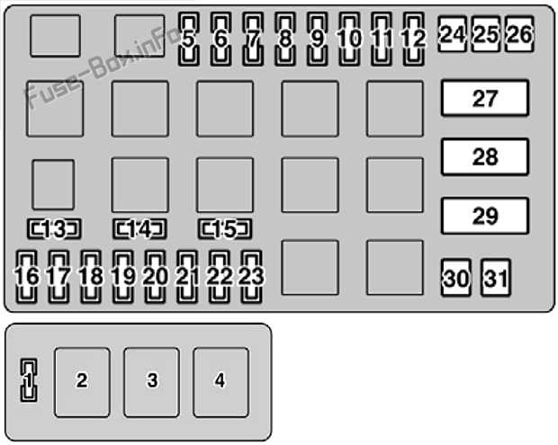 1999 lexus rx300 fuse box diagram